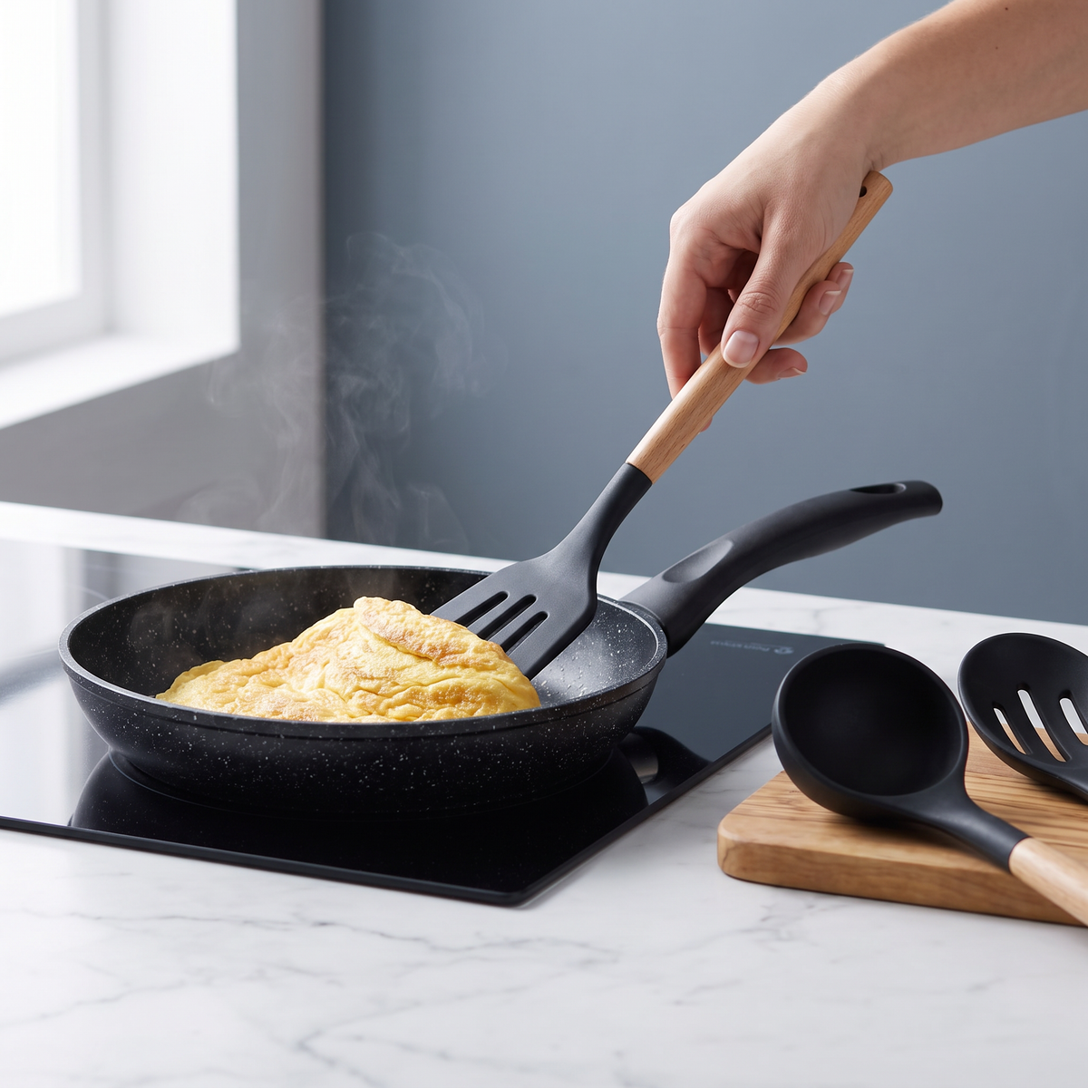 Set x12 Utensillios Explori - Mango de Madera